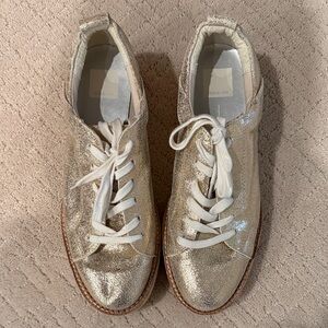 Dolce Vita Metallic Gold Sneakers